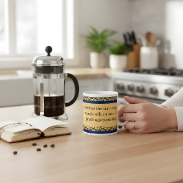 Dankbarkeit bleibt | Inspirierende Affirmation Jumbo-Tasse