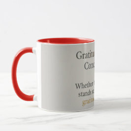 Dankbarkeit bleibt: Inspirierende Affirmation Zen Tasse