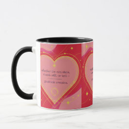 Dankbarkeit bleibt: Liebe & Absicht | Inspirationa Tasse