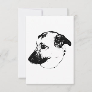 Dankbarkeit Bold, Tinten-Hund Dankeskarte