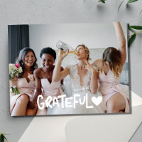 Dankbarkeit Bridesmaier Foto Blank Vielen Dank
