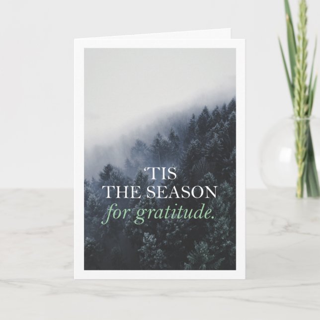 Dankbarkeit Company Holiday Card Einladung (Vorderseite)