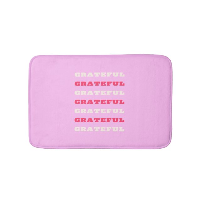 Dankbarkeit, Dankbarkeit, Danksagung, Rosa, Urlaub Badematte (Vorderseite)