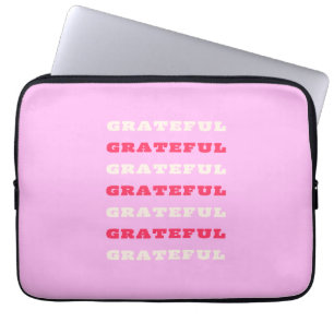 Dankbarkeit, Dankbarkeit, Danksagung, Rosa, Urlaub Laptopschutzhülle