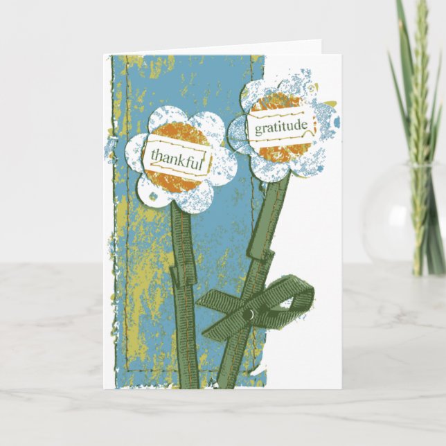 Dankbarkeit Dankeskarte (Vorderseite)