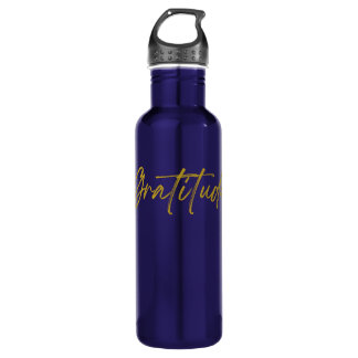 Dankbarkeit der Wasserflasche Edelstahlflasche
