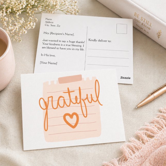 Dankbarkeit Herz Christlich Dankeschön Karte (Von Creator hochgeladen)