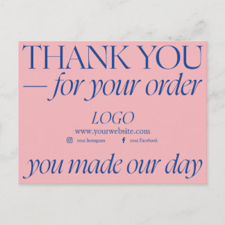 Dankbarkeit in der Wirtschaft: Ein herzliches Dank Postkarte