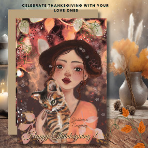 Dankbarkeit ist alles, was Autumn Chat Lover Card Feiertagskarte