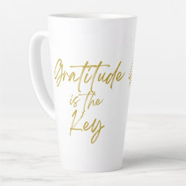 Dankbarkeit ist die wichtigste große Latte-Tasse Milchtasse