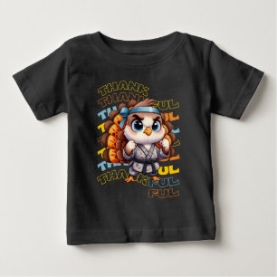 Dankbarkeit Karate Turkey - Funny Erntedank Baby T-shirt