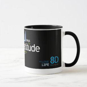Dankbarkeit - Leben 8D Tasse
