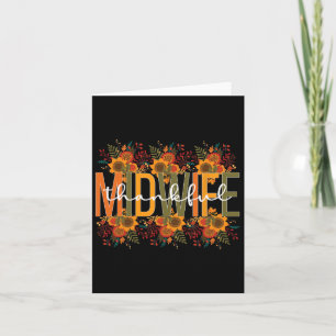Dankbarkeit Midwifery Midwives Erntedank Karte