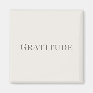 Dankbarkeit – Minimalistische Typografie-Design Magnet