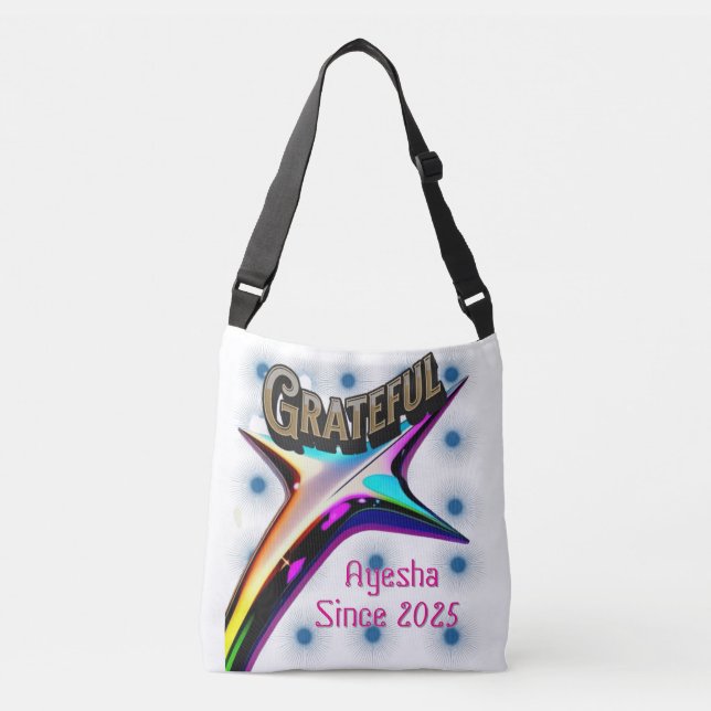 Dankbarkeit Tote Bag - Positive Mindset Carryall | Tragetaschen Mit Langen Trägern (Vorderseite)