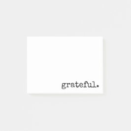 Dankbarkeit Typografie weiß Post-it Klebezettel