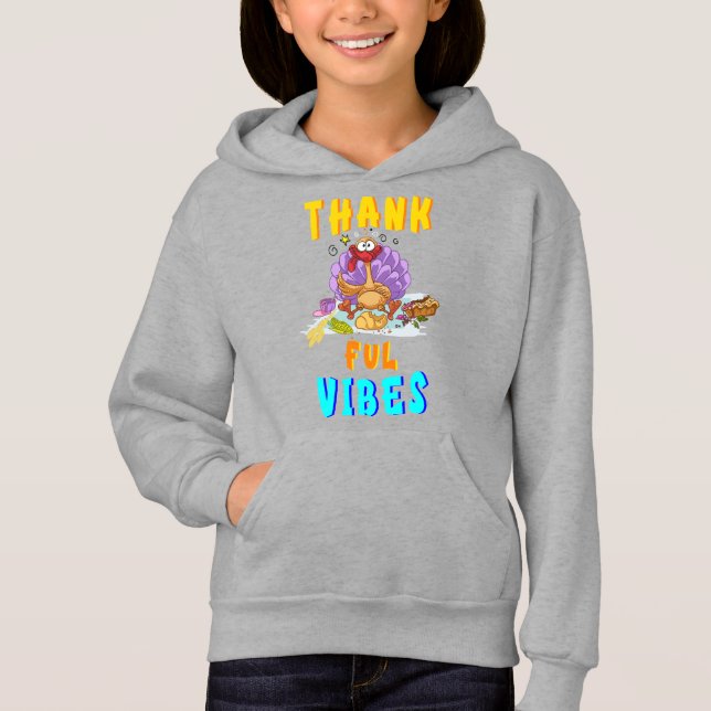 Dankbarkeit Vibes Hoodie (Vorderseite)