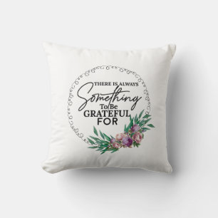 Dankbarkeit Vibes Throw Pillow Kissen