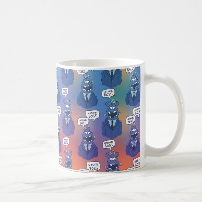 Dankbarkeit zeigen: Creative Boss Day Patterns und Kaffeetasse (Rechts)