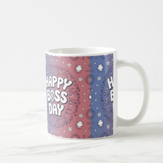 Dankbarkeit zeigen: Creative Boss Day Patterns und Kaffeetasse (Rechts)