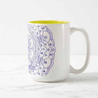 Dankbarkeitmandala-Tasse Zweifarbige Tasse