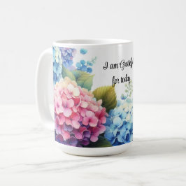 Dankbarkeits-Wasserfarben-Hortensien-Kaffeetasse Kaffeetasse