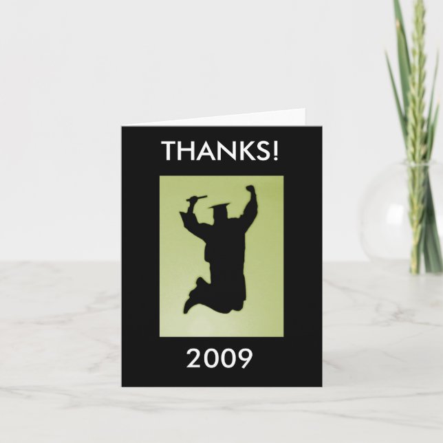 Danke, 2009 zu kardieren dankeskarte (Vorderseite)