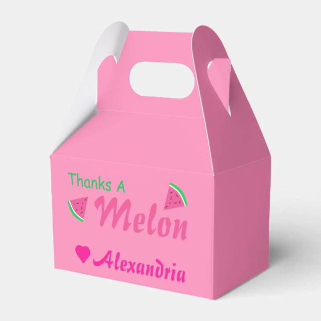 Danke A Melon Watermelon Geschenkschachtel (Vorderseite)