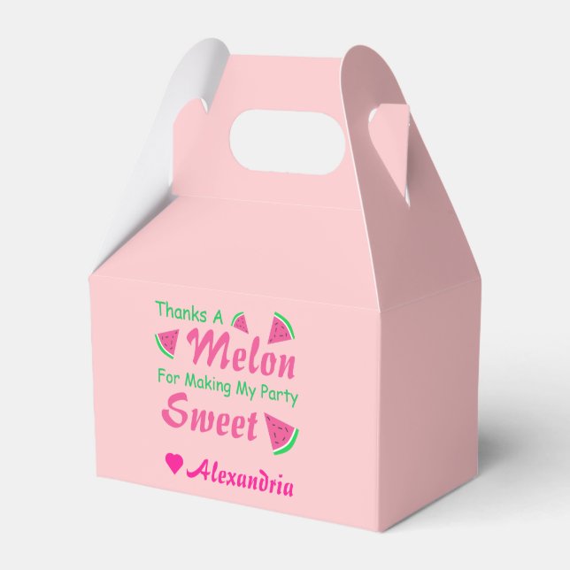 Danke A Melon Watermelon Geschenkschachtel (Vorderseite)