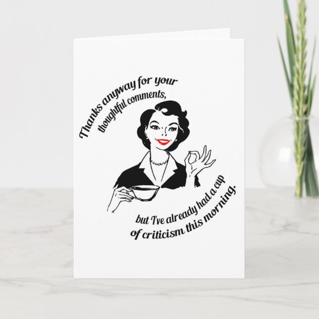 Danke, aber nein danke. dankeskarte (Vorderseite)