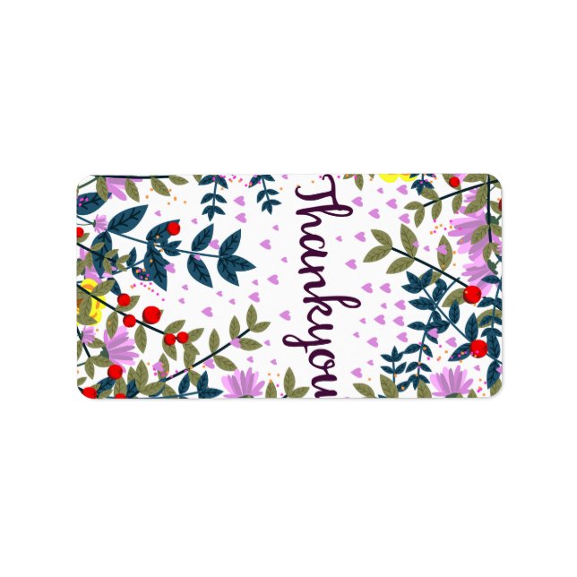 Danke Adressaufkleber (Vorne)