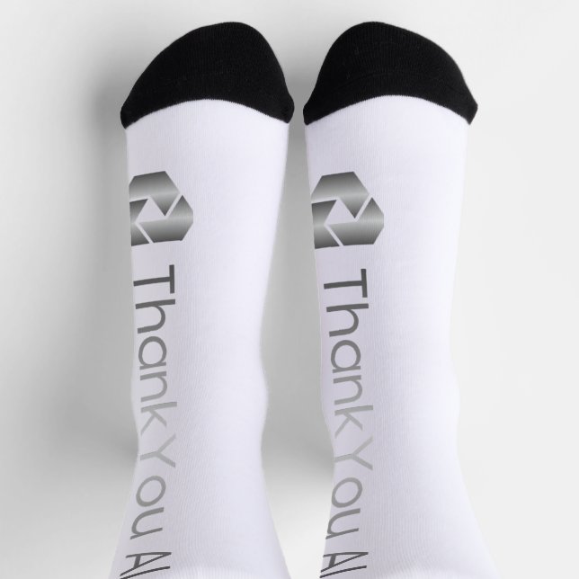 "Danke, AI" Nachhaltige Socken (Oben)