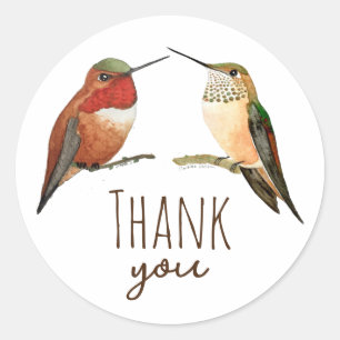 Danke Allen's Hummingbirds Runder Aufkleber