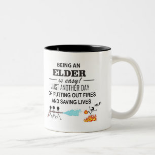 Danke Älteste Zweifarbige Tasse