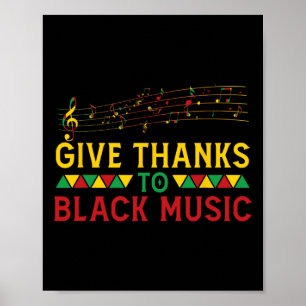 Danke an Black Music Black - History Month J Poster