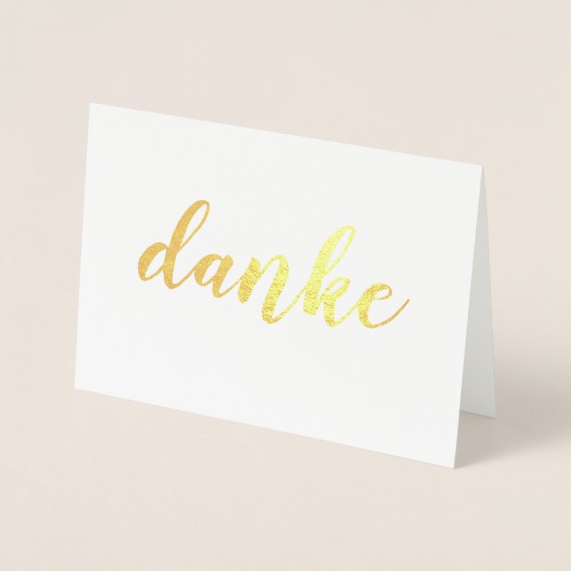 Danke an Danke für die Elegant! Danke für die toll Folienkarte (Vorderseite)
