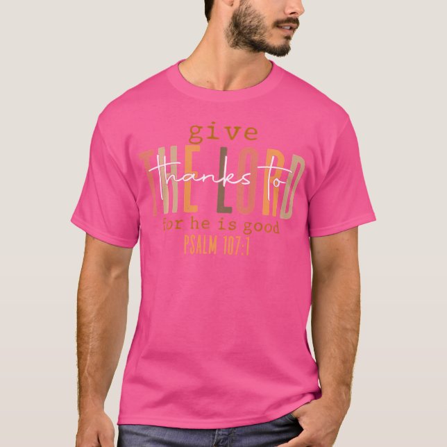 Danke an den Christlichen Herrn, Jesus Thanksgivi T-Shirt (Vorderseite)