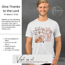 "Danke an den Herrn" Das Shirt der Männer für die 