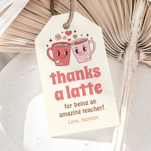 Danke an den Kaffee-Lehrer Dankeschön Geschenkanhänger