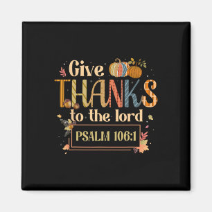 Danke an den Lord Erntedank Bible Verse S Magnet