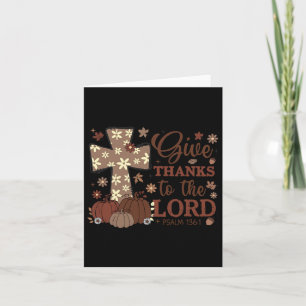 Danke an den Lord Fall Cross Christlich Karte