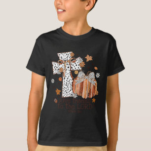 Danke an den Lord Fall Cross Christlich T-Shirt