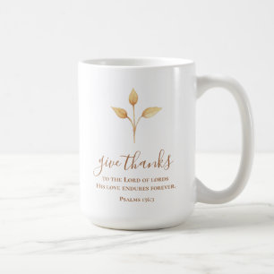 Danke an den minimalistischen Erntedank Kaffeetasse