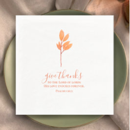 Danke an den minimalistischen Erntedank Serviette