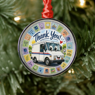 Danke an die Postmitarbeiter Anerkennung Ornament Aus Metall