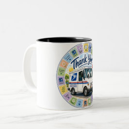 Danke an die Postmitarbeiter  Zweifarbige Tasse