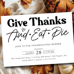 Danke an Eat Pie Erntedank Einladung