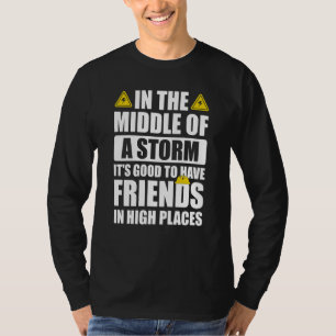 Danke an einen Leitungsmonteur Zitat Elektrischer T-Shirt