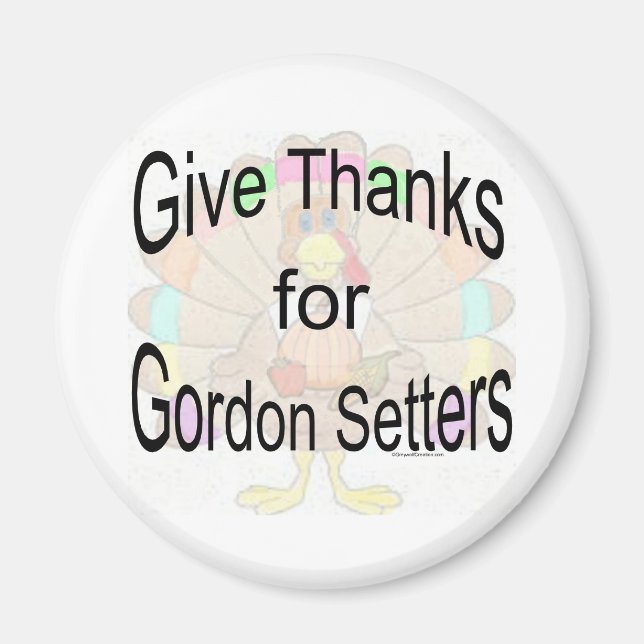 Danke an Gordon Setters - Magnet (Vorne)