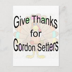 Danke an Gordon Setters Postkarte